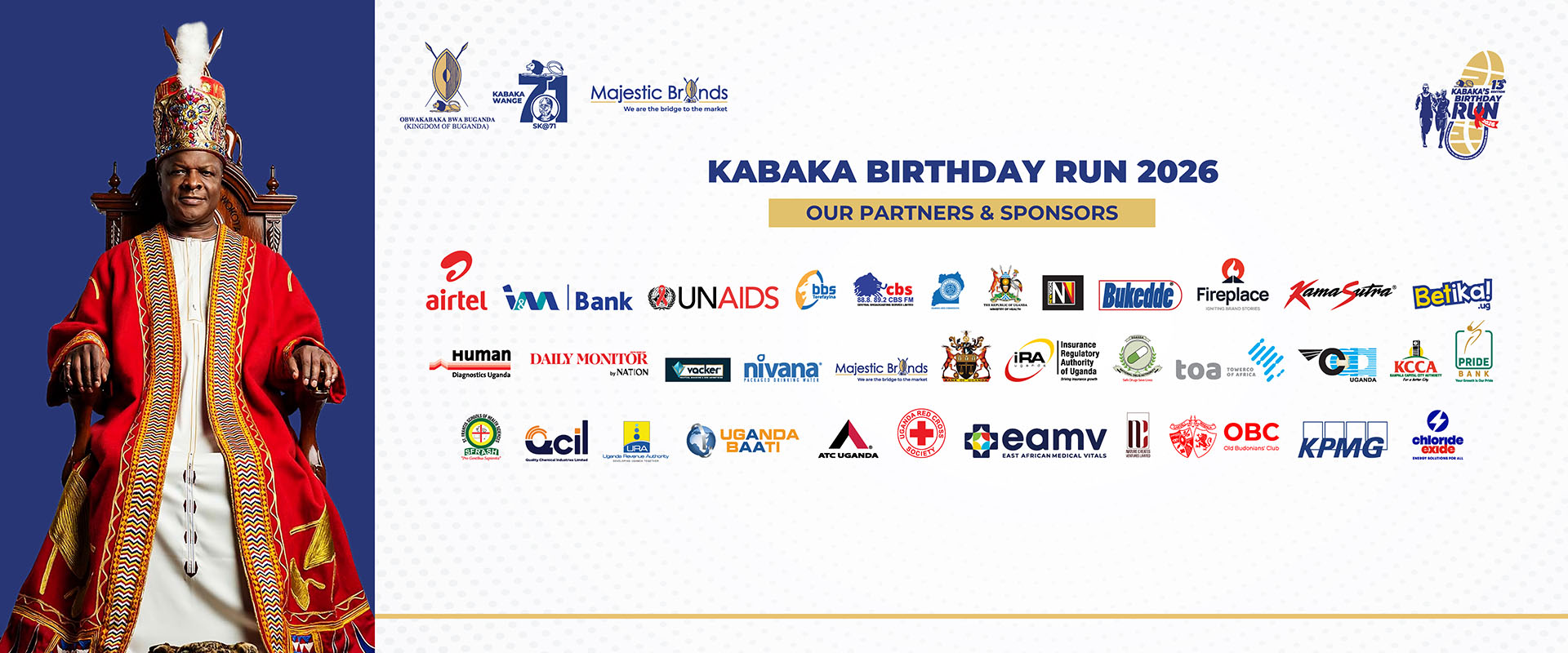 Kabaka birthday run banner